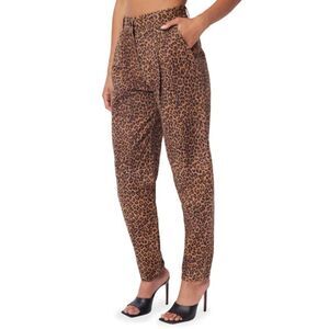 Lita by Ciara Women's Leather High Waist Pants Animal Print Size 30 NWT $398 NWT